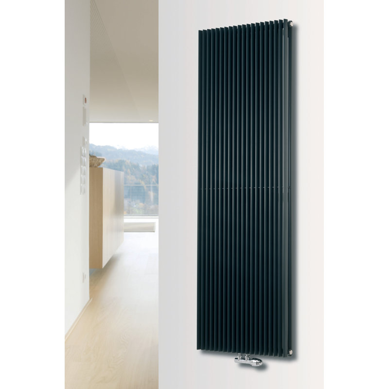 Andromeda Vertical Designer Radiator, White, 180 cm H x 60 cm W x 10.7 cm D