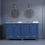 Meuble-lavabo moderne de 60 po - Portes à fermeture douce, étanches et tablettes intégrées?-1697792354