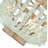 Fredrick Ramond Dune Four-Light Hand-Strung Sea Glass Semi-Flush Mount Ceiling Light