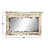 Fuentes Wood Carved Floral Cream Wall Mirror with Distressing