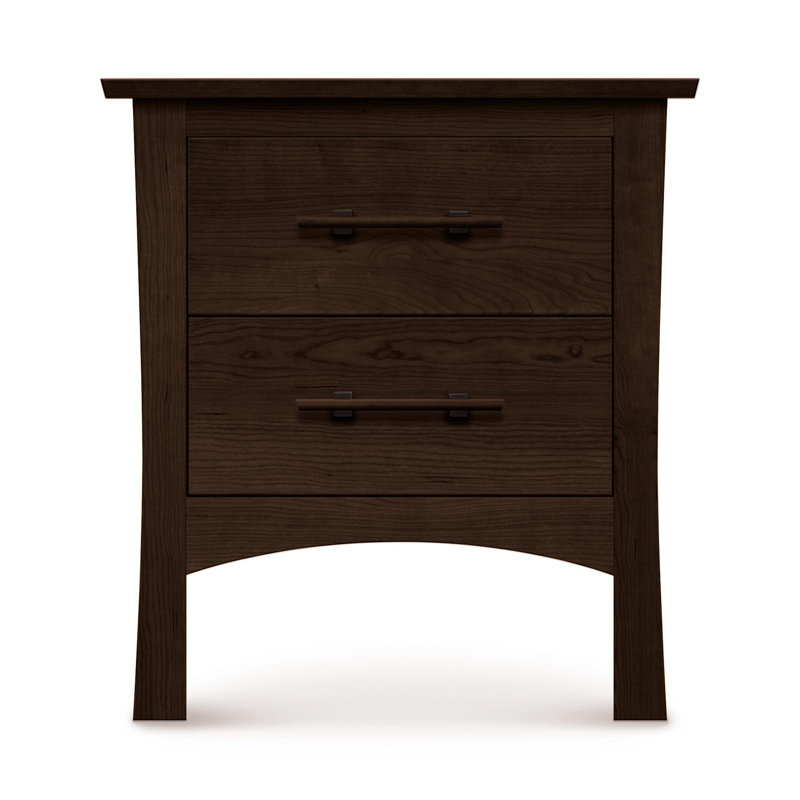 Monterey 23.75'' W Solid Wood Nightstand, Smoke Cherry