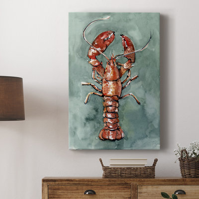 Aquatic Lobster II -Custom Wrapped Gallery Cavas