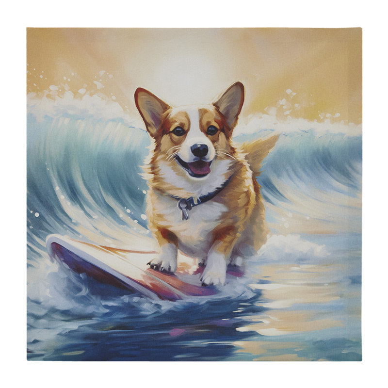 Art mural Corgi