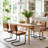 Marlow 19.3" H Mid-Century Modern Tufted Faux Leather Side Dining Chair with Steel Frame-375947236-353112185