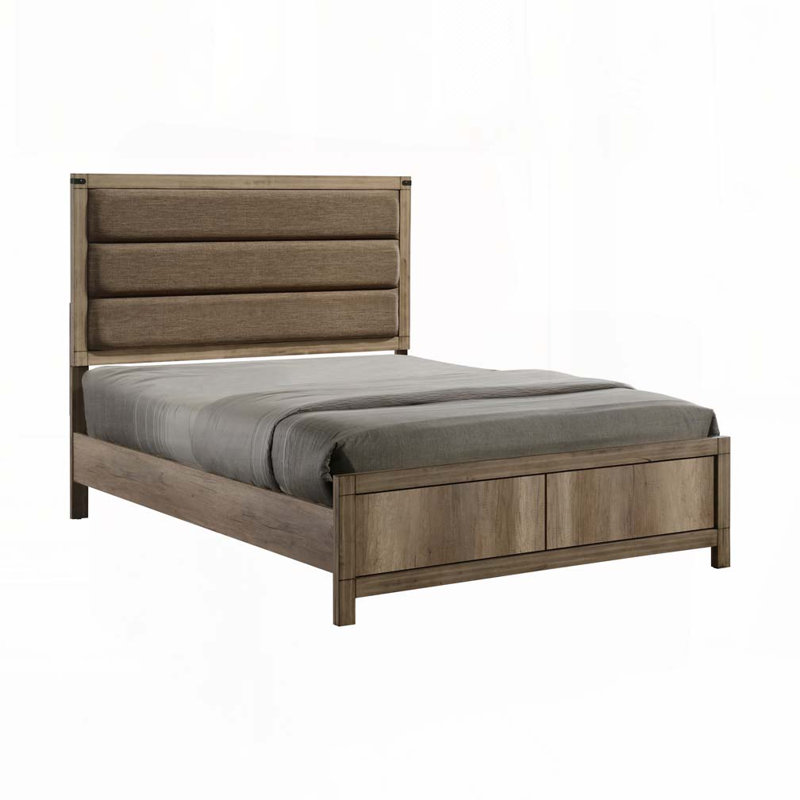 Upholstered Low Profile Bed, Queen