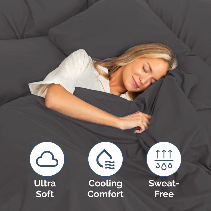 400 Thread Count Cotton Extra Deep Pocket Fitted Sheet - Hotel Luxury Single Fitted Sheet Only - Easily Fits 18" to 24" Mattress