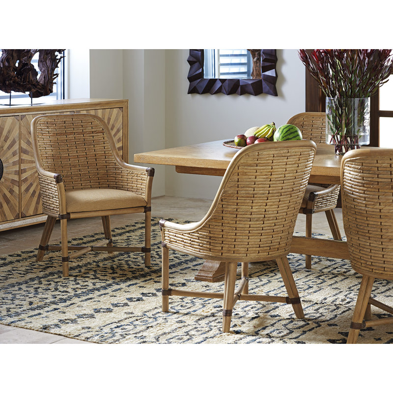 Los Altos Keeling Woven Side Chair, Golden Maize