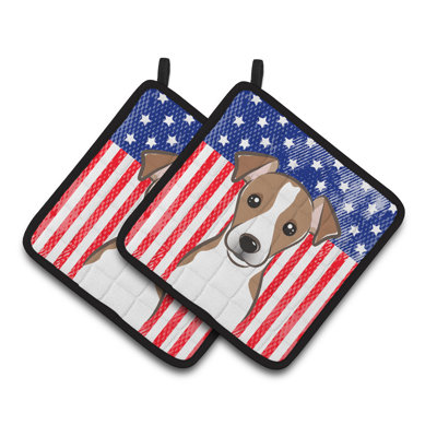 Caroline's Treasures American Flag Polyester Potholder