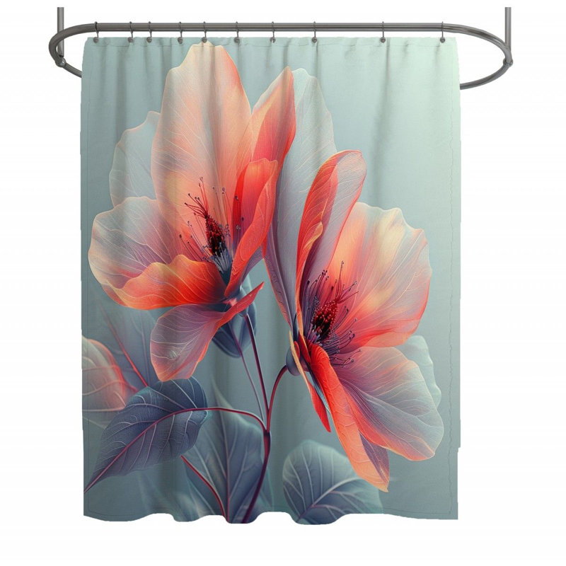 Flower Nature Delicate Yes Shower Curtain, 83"H x 70"W