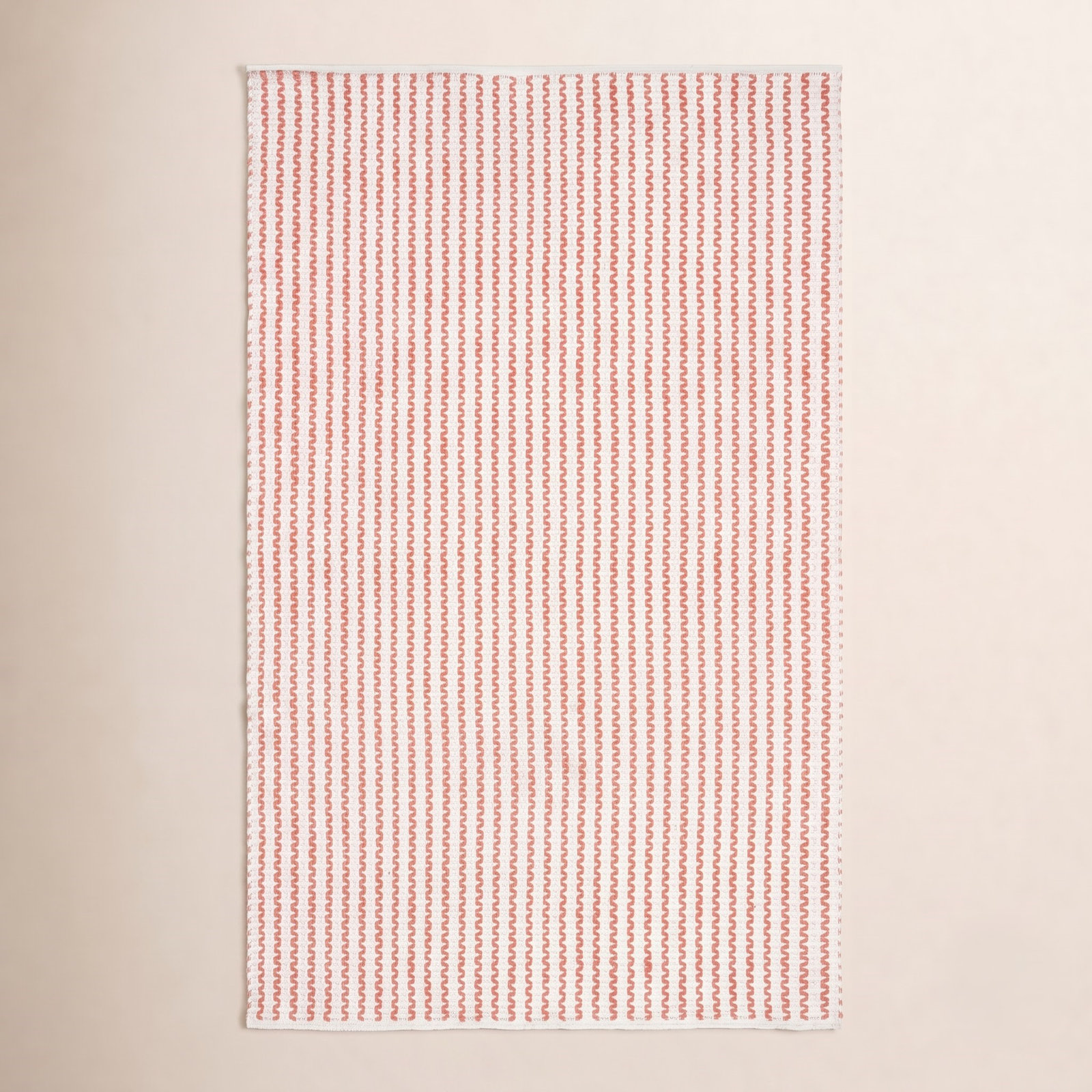 Hand-Woven Chevron Cotton Rug, Rectangle 3' x 5'