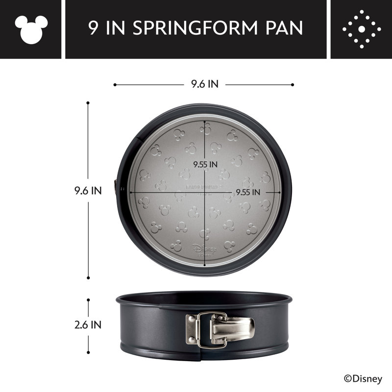 Mickey Mouse Nonstick 9-Inch Round Springform Pan