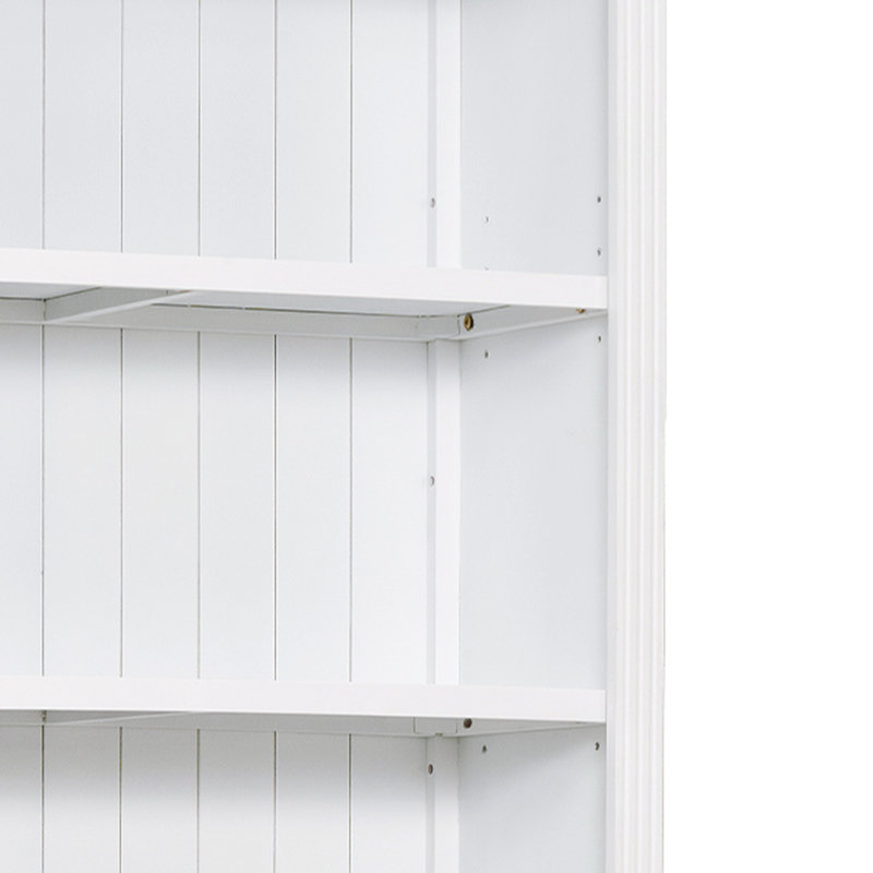 Bibliothèque de 83,4 po de hauteur avec bande lumineuse, White