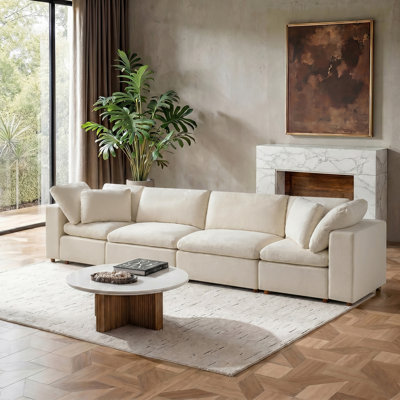 Canapé modulaire rembourré Alberto