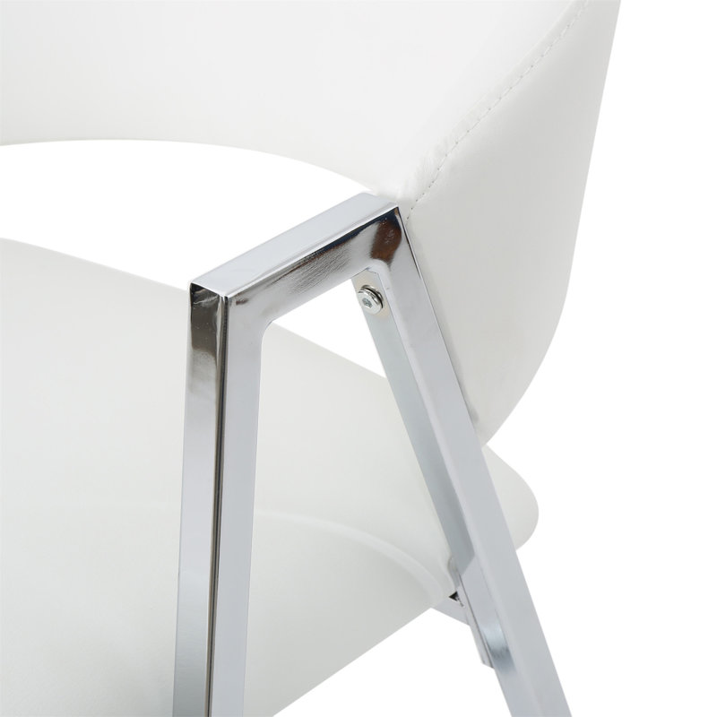 Ensemble de 2 tabourets de bar modernes (ensemble de 2), Blanc