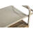 Outdoor Bar Table, Wicker Bar Cart With Cabinet, Patio Serving Cart With Steel Top, With One Ice Bucket,Lockable Wheels, Side Basket-1420120507