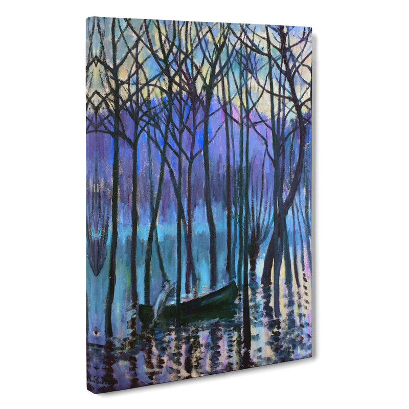 In His Canoe by Theodore Earl Butler - Wrapped Canvas, 50cm H x 35cm W x 3cm D