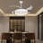 42" 4 - Blade Modern Ceiling Fan Light With Dimmable LED Light, Remote Control