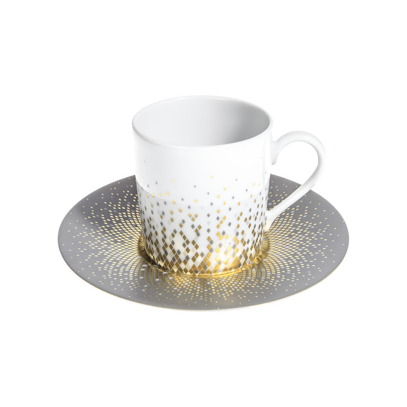 Souffle d' Or Espresso Cup & Saucer