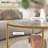 2-Tier Round Glass End Table with Metal Frame - Modern Side Table with Storage-1213971236