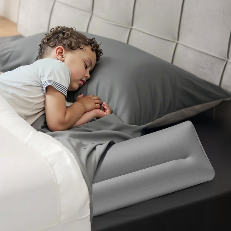 Barrière de lit gonflable pour tout-petits 47,4 pouces avec pompe à main