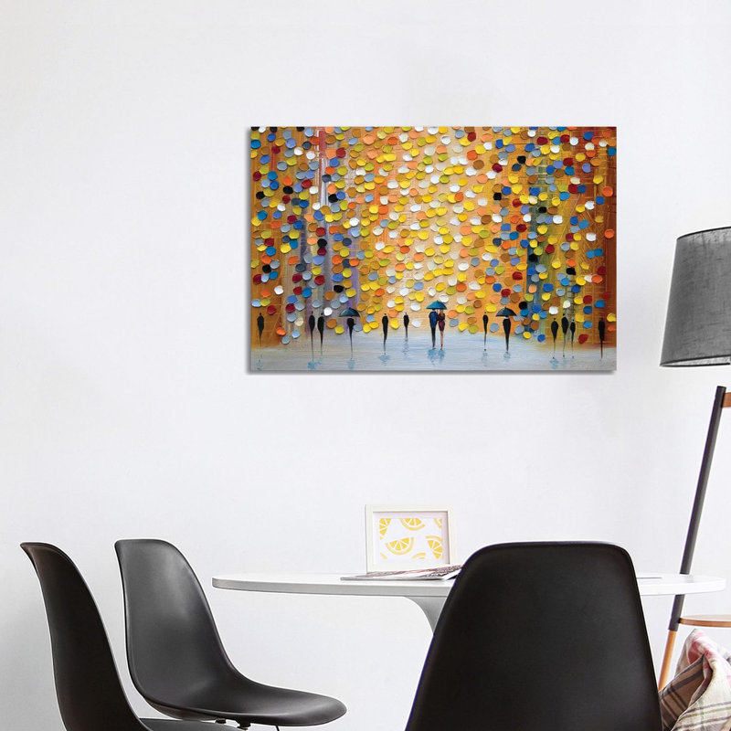 Lovely Rain by Ekaterina Ermilkina - Wrapped Canvas Gallery-Wrapped Canvas Giclée, 66.04 cm H x 101.6 cm W
