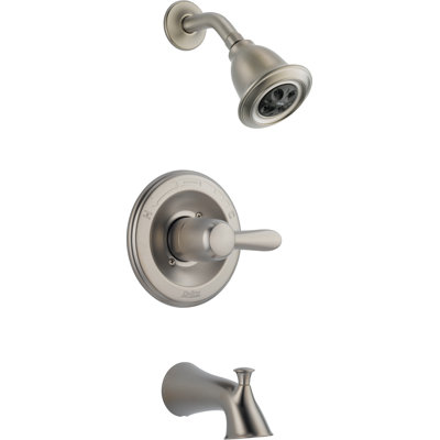 Garniture de robinet de baignoire et douche à inverseur avec poignées leviers et moniteur Lahara