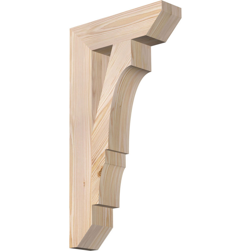 Support lisse à lattes Balboa l 3 3 po x P 14 po x H 26 po, H 26 po x l 3,5 po x P 14 po, Sapin de Douglas, Lisse