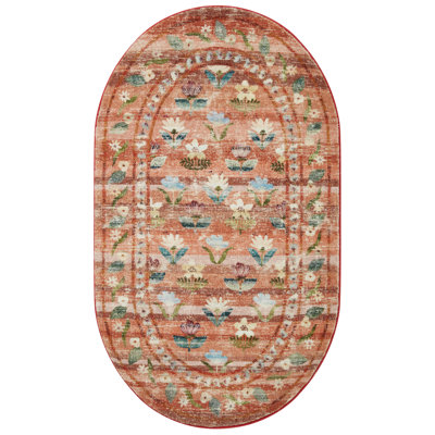 Tapis terre cuite Rifle Paper Co. x Loloi CloudPile