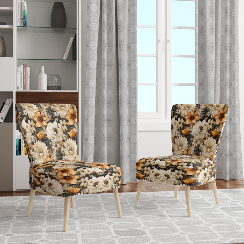 Chaise d'appoint rembourrée Earthy Elegance
