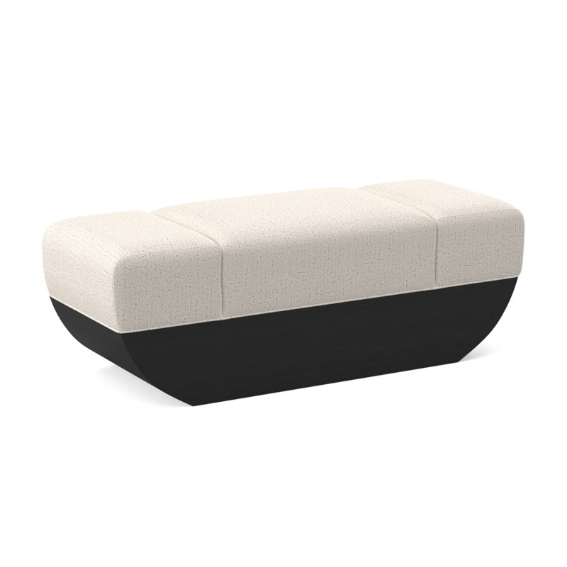 Banc rembourré Ark, Espresso, Galet Chartres