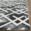 Tapis géométrique en laine / coton touffeté à la main Bryauna-20111089