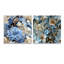 Ethereal rococo Flourish Victorian Motif IV - ensemble d'art mural en acrylique sur verre floral-103933569