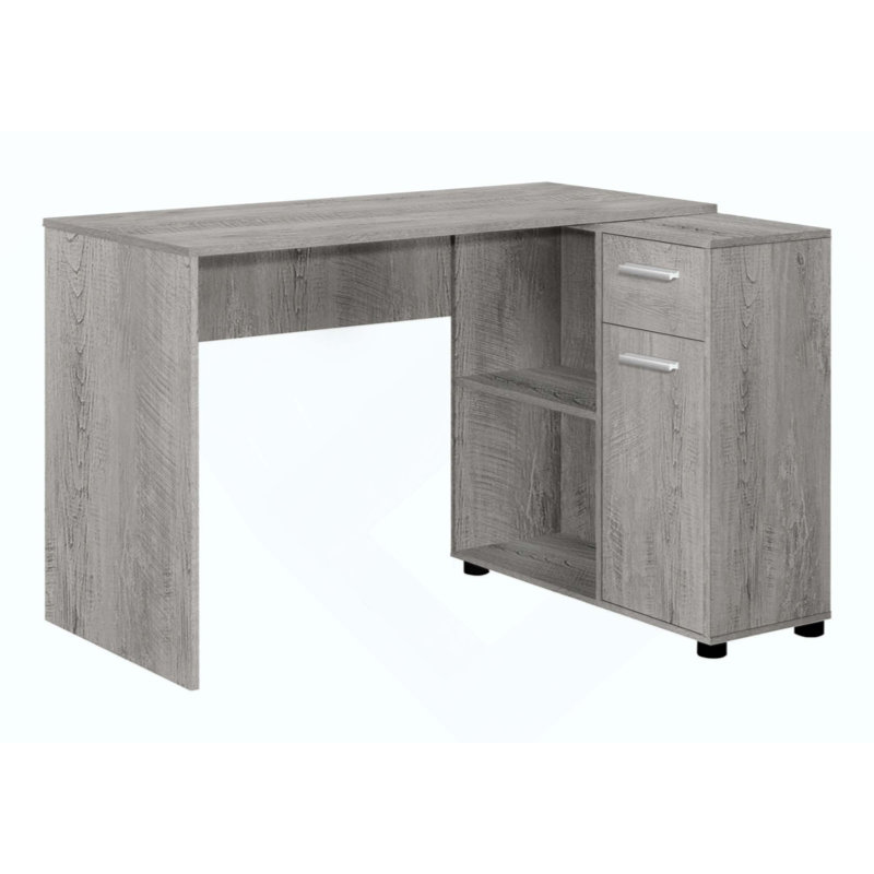 Computer Desk, Home Office, Corner, Storage Drawers, L Shape, Work, Laptop, Contemporary, Modern, Light Grey