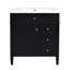 Meuble-lavabo de 30 po avec lavabo supérieur intégré, parfait pour les petits espaces et les décors modernes-463608822