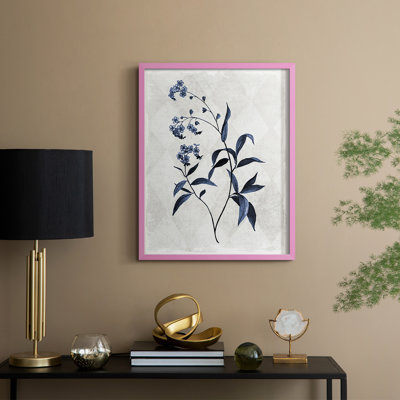 Harlequin Botanical I, reproduction encadrée - bois massif