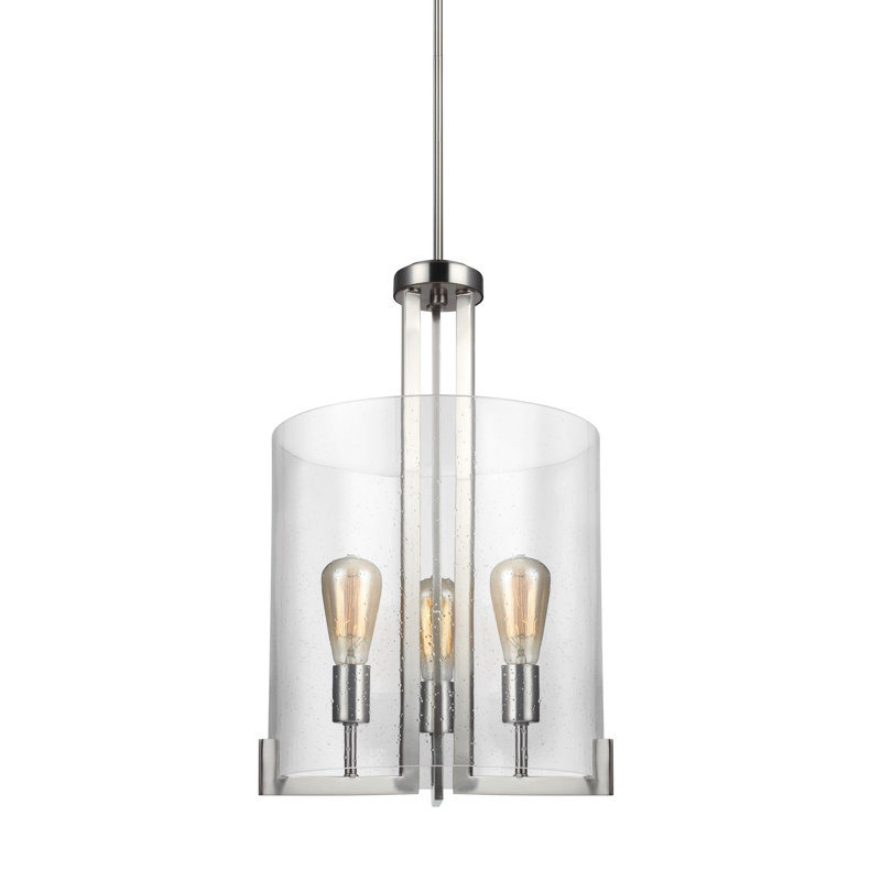 Dawes Three Light Hall / Foyer from Generation Lighting , Brushed Nickel