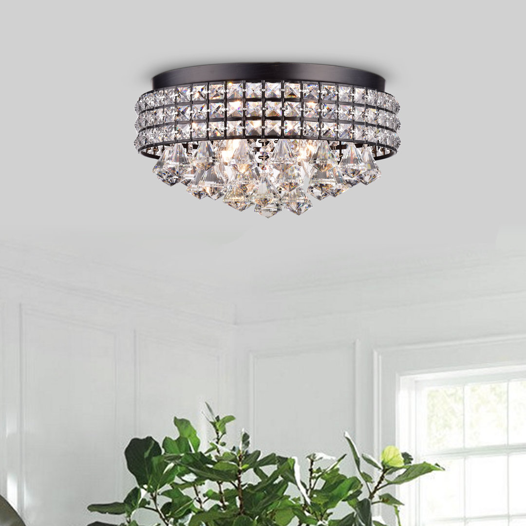 Mossley 4-Light 15" Flush Mount Rosdorf Park Fixture 