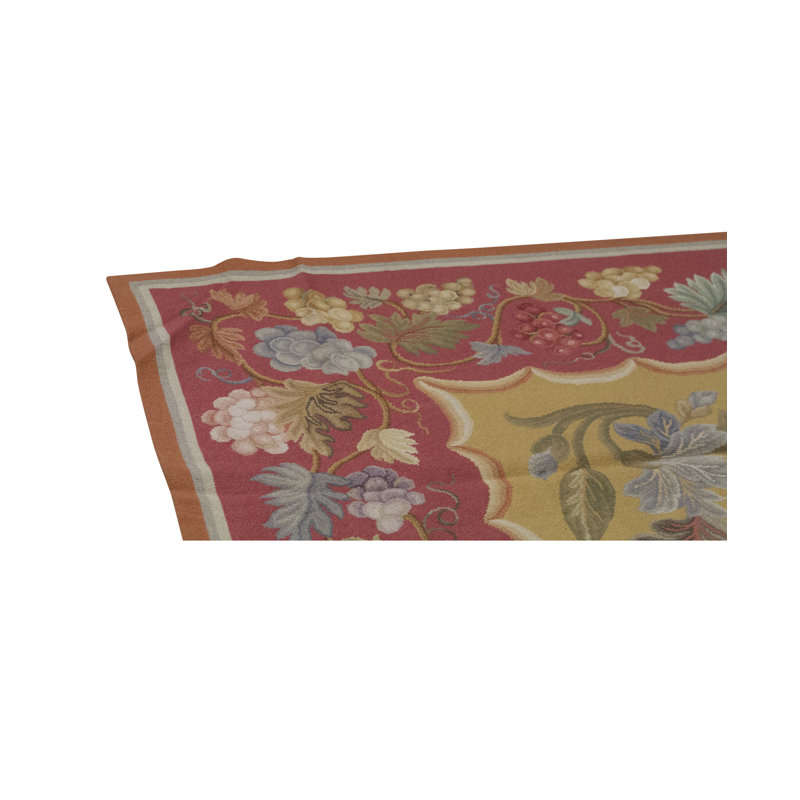 Hand Knotted Wool Floral Area Rug