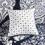 Édredon pour grand lit 7 pièces en indigo - Coussins décoratifs en coton avec bordure-120264908-120264907