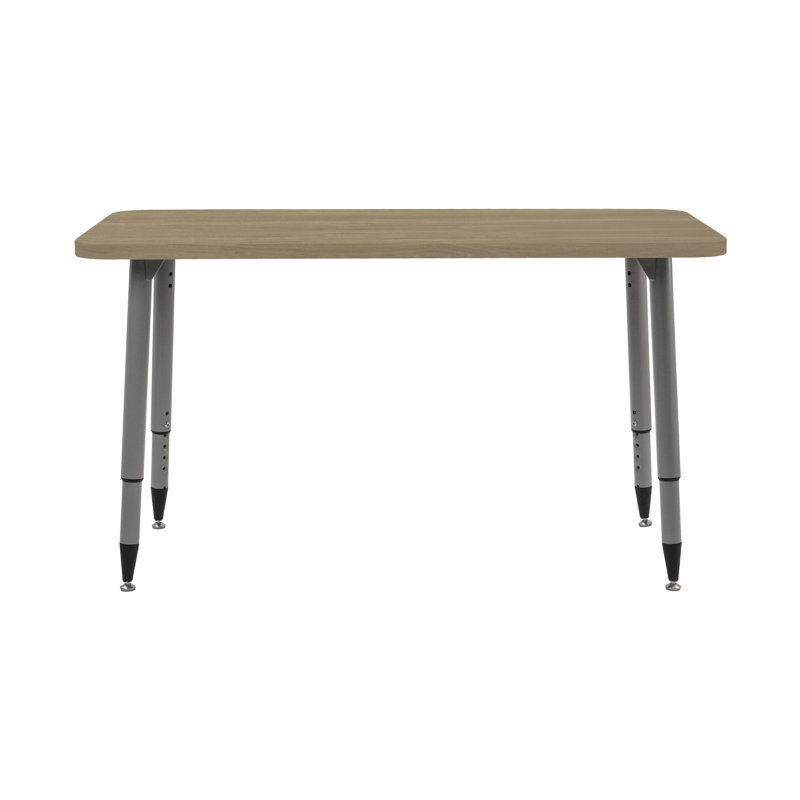 Table d'activité Adapte 24 x 36, 24 po x 36 po, Chêne Pasadena / argent