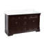 Ensemble de meuble-lavabo double 60 po avec armoire chocolat et comptoir en marbre-69261588-953191