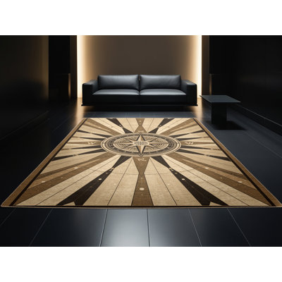 Tapis lavable à la machine Art Deco