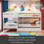 Lit simple en L avec lit gigogne-1951179360