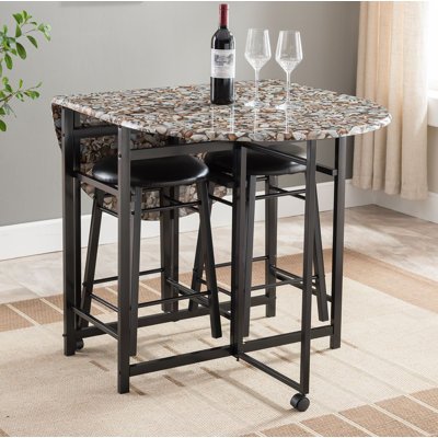 Ensemble avec table de pub et 2 tabourets Dunton
