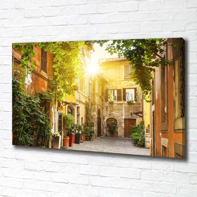 Italian Streets - Wrapped Canvas Print