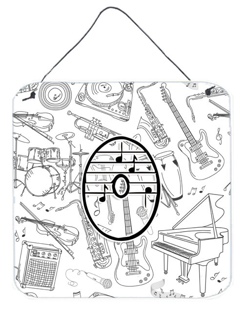 Monogramme « notes musicales », O