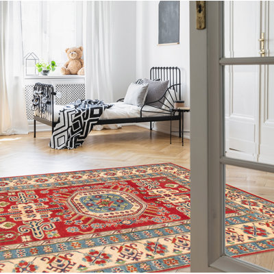 Tapis rouge foncé Malci Gazni 5 pi 4 po x 7 pi 11 po