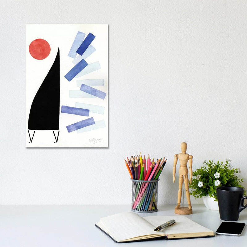 Free Jazz by Antony Squizzato - Wrapped Canvas Painting, 30.48cm H x 20.32cm W x 1.91cm D