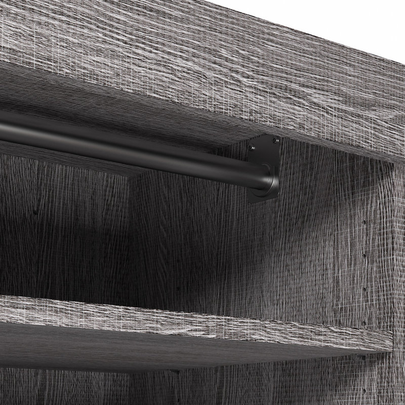 Arlex Walk-In Tower, Bark Gray, 83.66" H x 25" W x 18.19" D