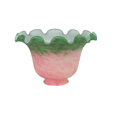 Pate-De-Verre 4'' H Glass Novelty Candelabra Shade